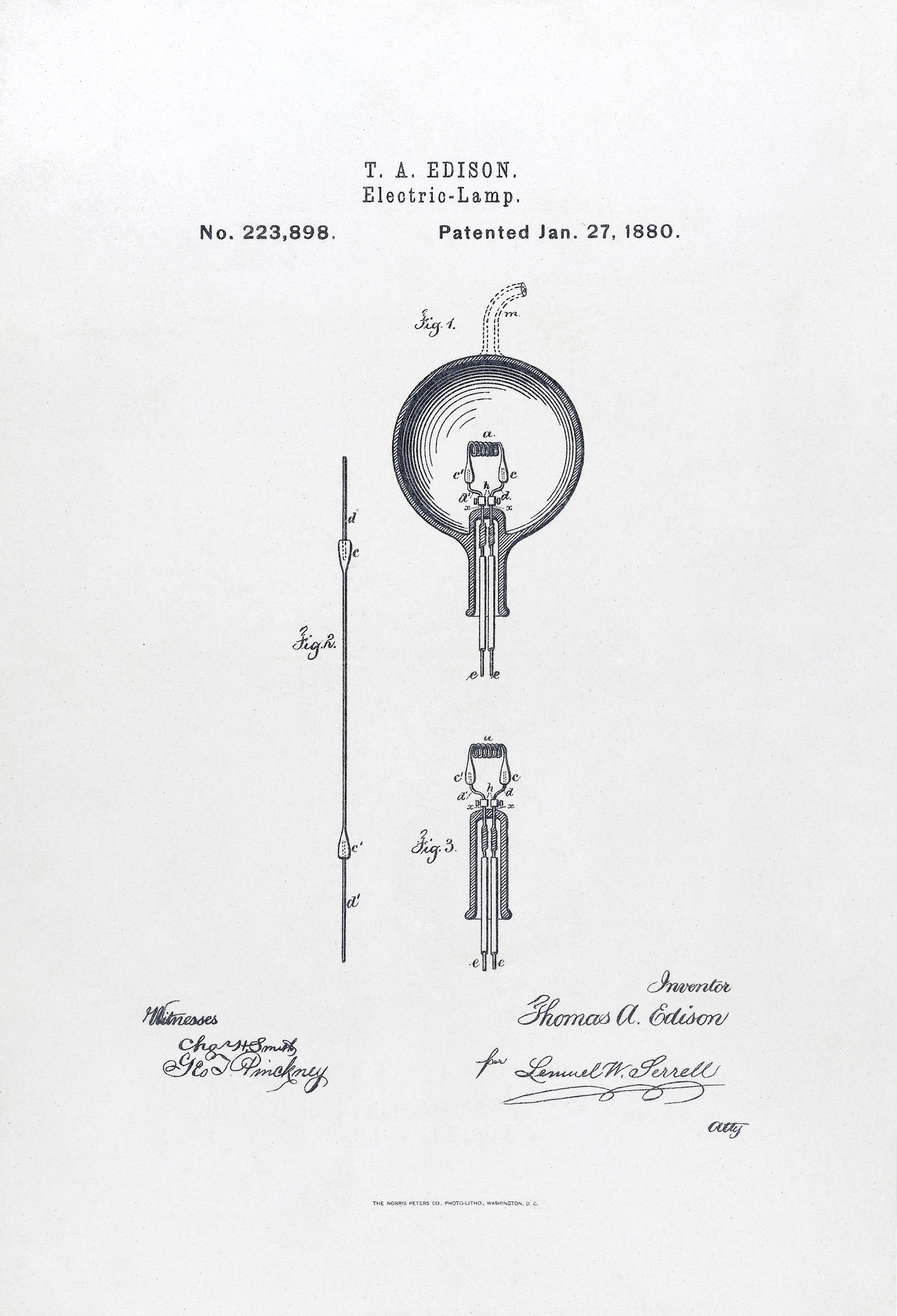 Edison light patent